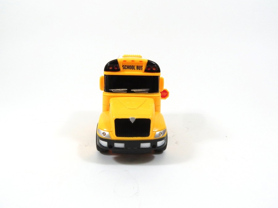 School Bus RC Toy Car for kids with Steering Wheel Remote Lights & Sounds PS26A 