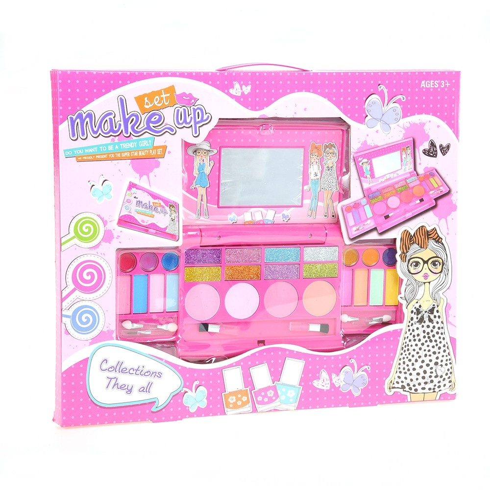 Princess Girl's  Deluxe Makeup Palette with mirror  -All in one 