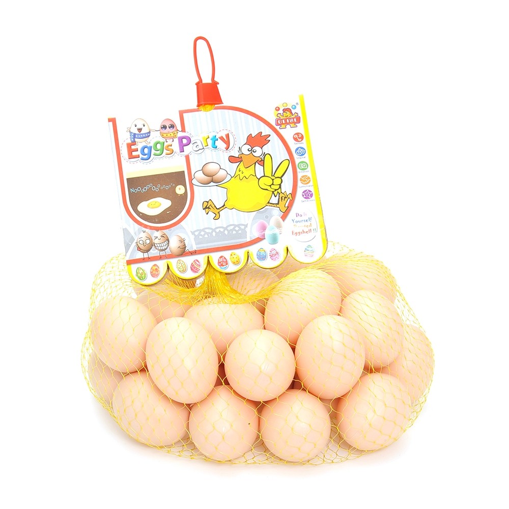 Bag Of Realistic Chicken Eggs Toy Food Playset (Pack Of 30 Fake Eggs)