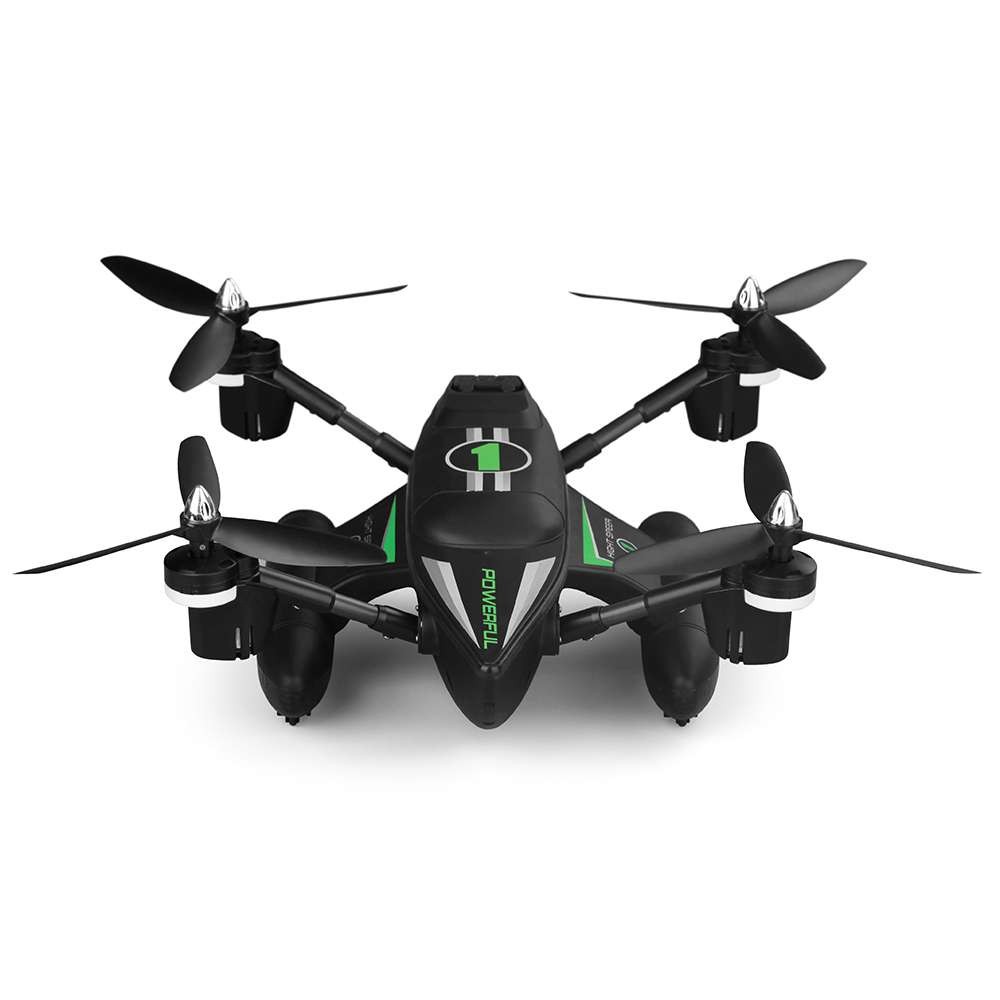 Aeroamphibious 3-in-1 RC Drone, Land Air And Water Quadcopter (Black)