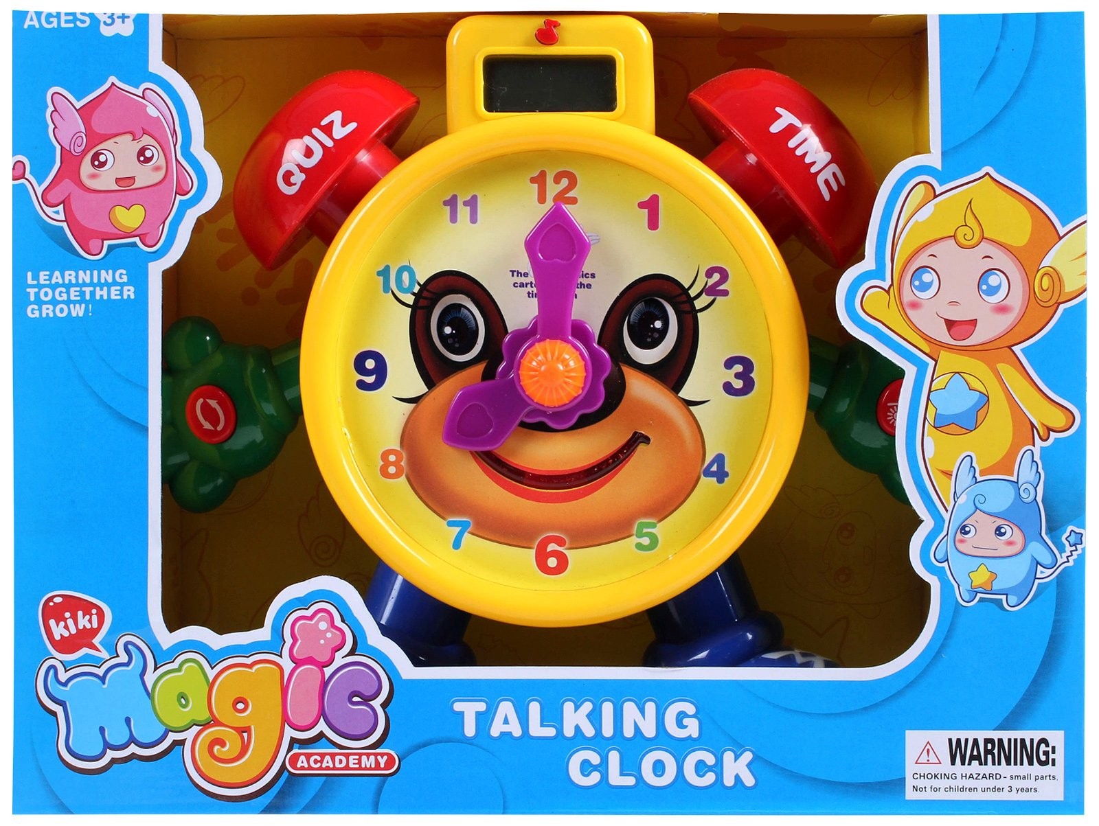 Electronic Learning Teach Time Clock Educational Toy for Kids