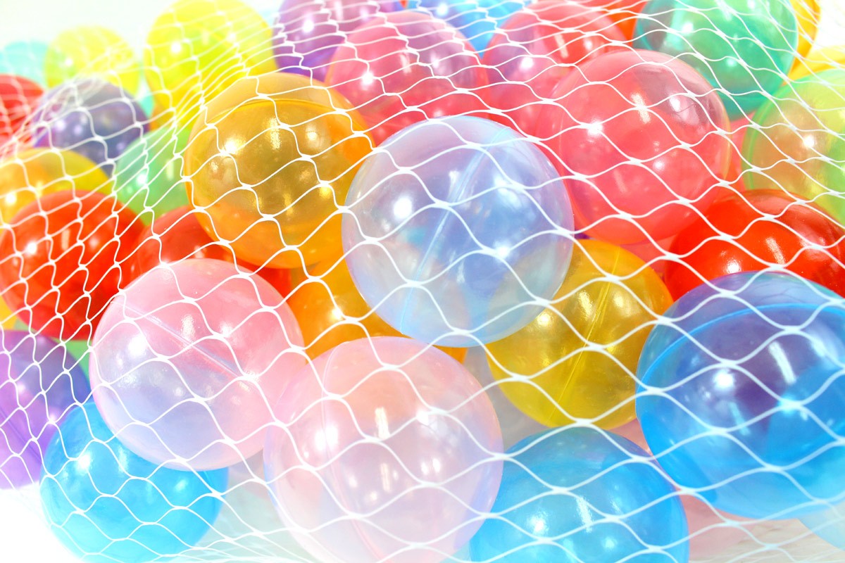 Non-Toxic Transparent "Phthalate Free" Crush Proof Play Balls 100pcs/pk