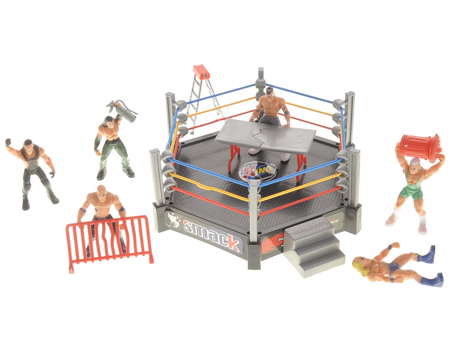 Smack, Wrestling Stage Ring With 12 Figures 