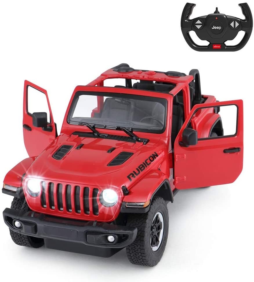 1:14 Scale RC Jeep Wrangler Toy Vehicle For Kids And Adults (Red)