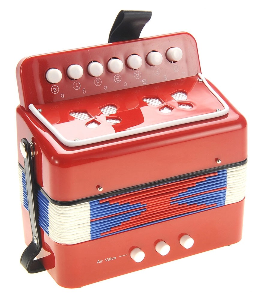 Children's Musical Instrument Accordion (Red)
