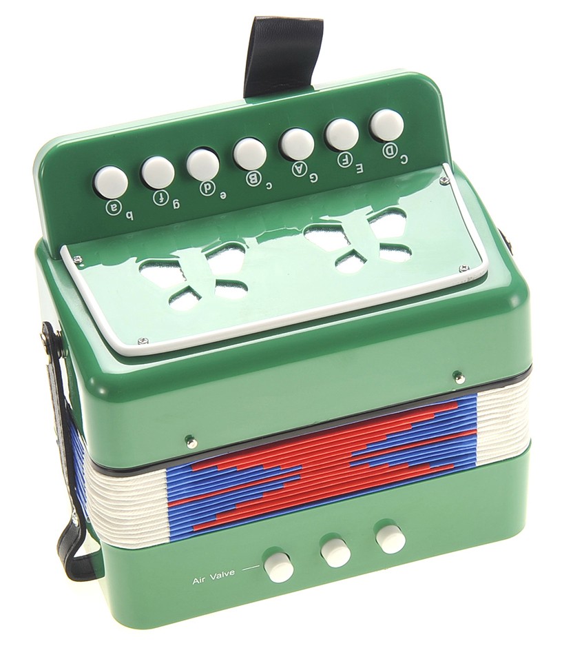 Children's Musical Instrument Accordion (Green)