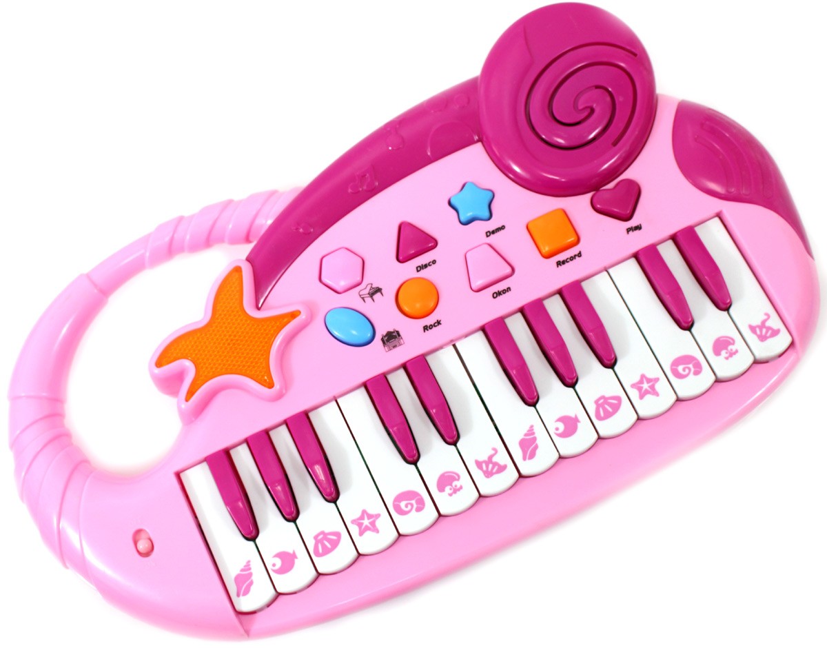 Electronic Piano Keyboard With Record And Playback (Pink)