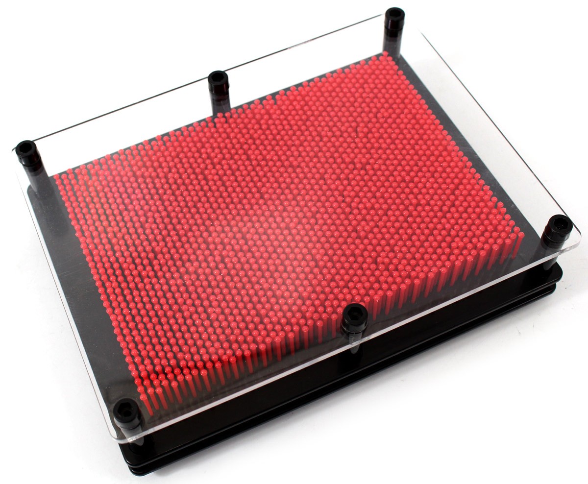 3D Pin Art Impression Board (Red)