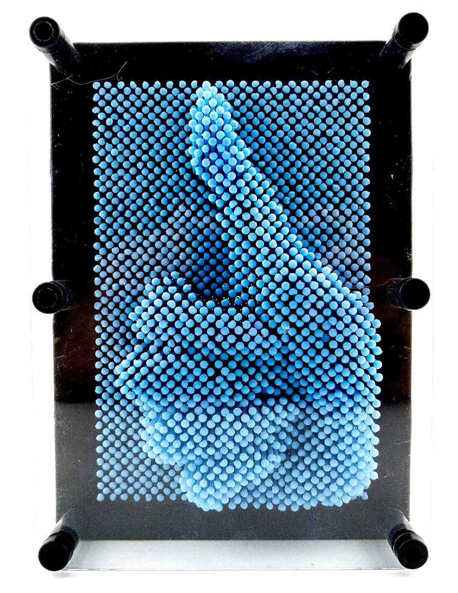 3D Pin Art Impression Board (Light Blue)