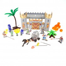 Castle Knights Action Figure Toy Army Playset with Assemble Castle fir kids