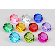 Clear Colorful Assorted Pirate Gems (24 Gems)