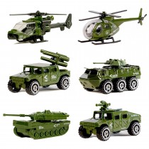 Diecast Military Vehicle Playset (6 Vehicles)