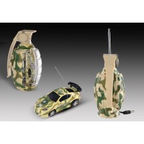 3" Mini RC Grenade Camouflage Car (Yellow)