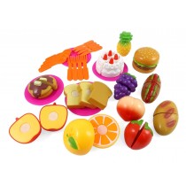 Kitchen Fun Cutting Fruits & Fast Food Playset For Kids