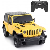1:24 Scale RC Jeep Wrangler Toy Vehicle For Kids And Adults (Yellow)