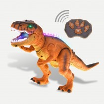 Remote Control Dinosaur T-Rex Toy for Kids (Brown)