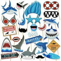 Photo Booth Props Sharks!
