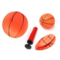 Pack Of 3 Inflatable Magic Shot Mini Hoop Basketballs With Pump