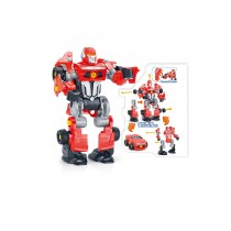3-in-1 Take-A-Part Robot Toy Playset (Red)