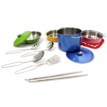 Metal Pots And Pans Kitchen Cookware Playset