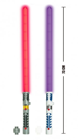 2 In 1 LED Light Up Swords Or Double Bladed Saber