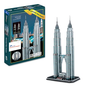 Petronas Twin Towers 3D Puzzle, 88 Pieces