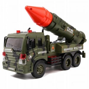 Friction Powered Military Missle Launcher Truck With Lights And Sound