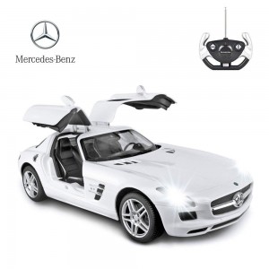 1:14 RC Mercedes Benz SLS With Open Doors And Lights (White)