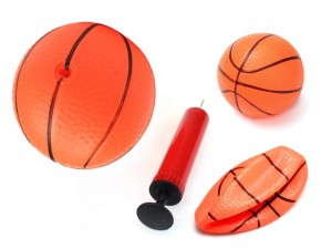 Pack Of 3 Inflatable Magic Shot Mini Hoop Basketballs With Pump