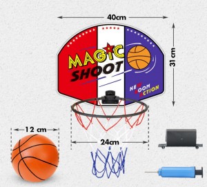 Magic Shot Basketball Hoop Set With Ball And Pump