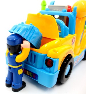 Multifunctional Take Apart Toy Tool Truck With Electric Drill And Tools For Kids
