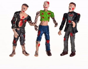 Zombie Action Figures With Movable Joins (Pack of 6)
