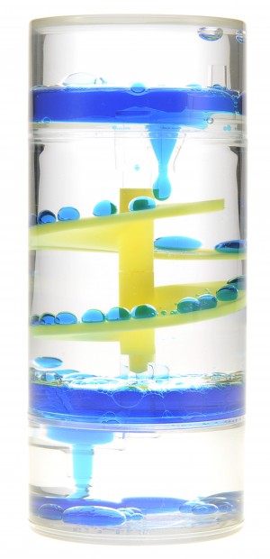 Liquid Motion Bubbler Spiral Cylinder (Blue)