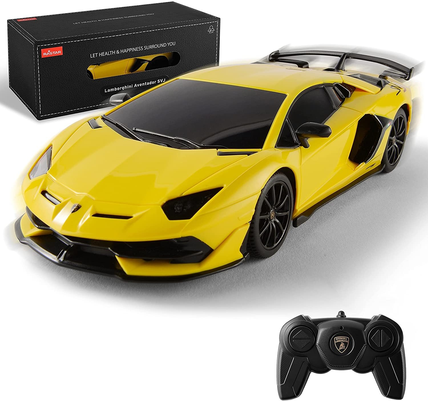 1:24 Lamborghini Aventador SVJ RC Car 2.4G Yellow